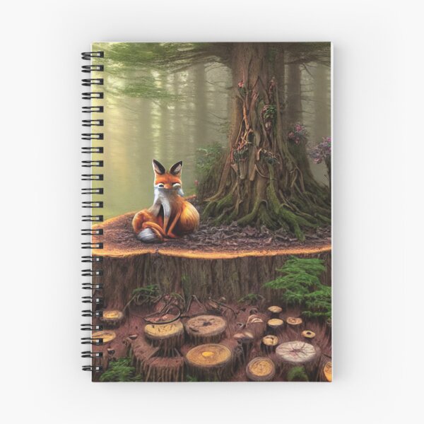 Item preview, Fox on Tree Stump designed and sold by CherryBlack.