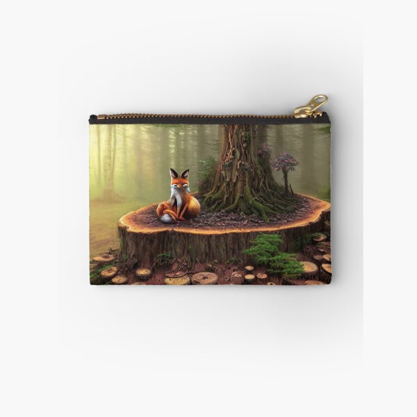 Item preview, Fox on Tree Stump designed and sold by CherryBlack.