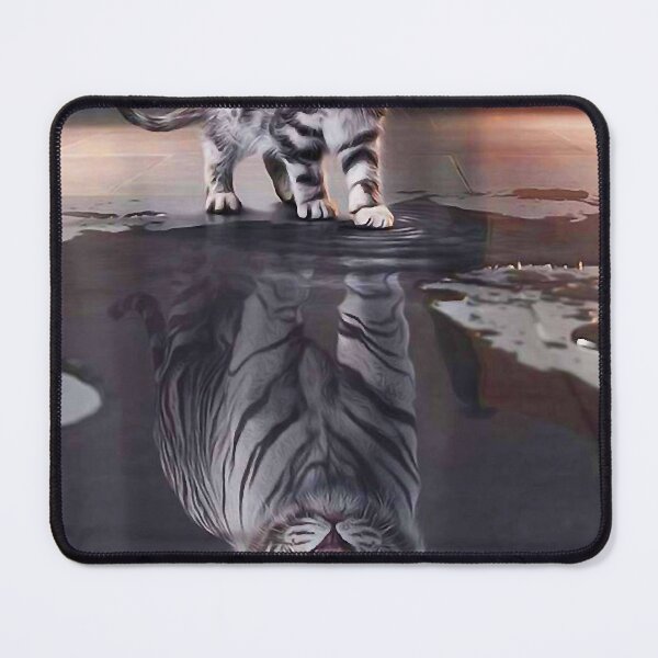 Item preview, Kitten and Tiger Funny Gifts For Cat Lover, Cat Dad, Cat Mom T-Shirt designed and sold by AUDNDRIX.
