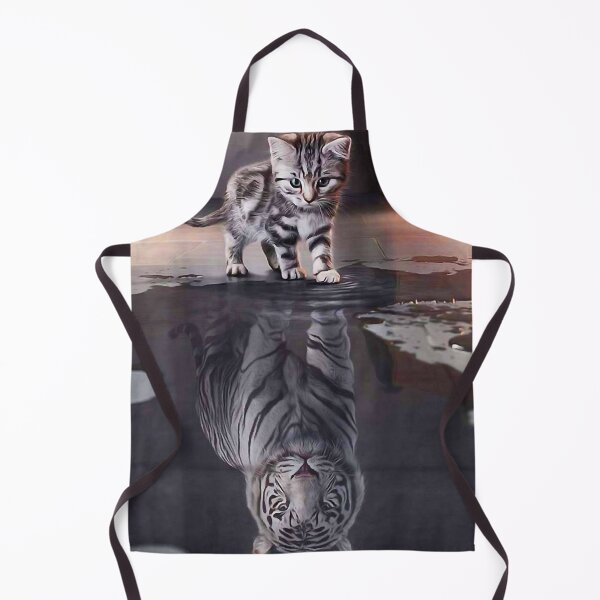 Item preview, Kitten and Tiger Funny Gifts For Cat Lover, Cat Dad, Cat Mom T-Shirt designed and sold by AUDNDRIX.