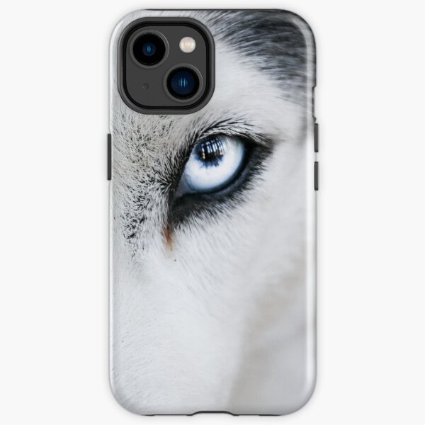 Husky with icy blue eyes iPhone Tough Case