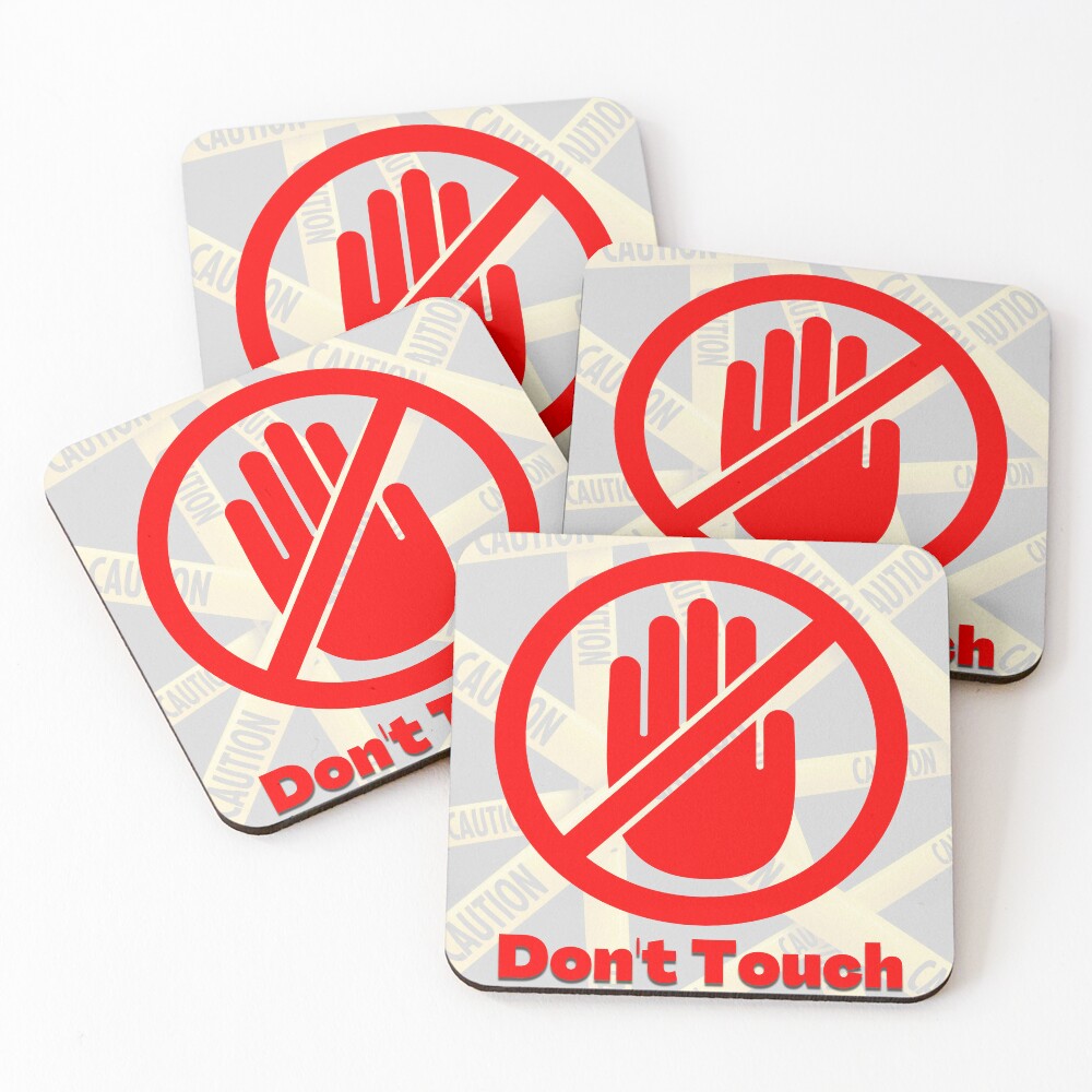 Don't Touch Sticker Sticker Sticker for Sale by SN-Creations