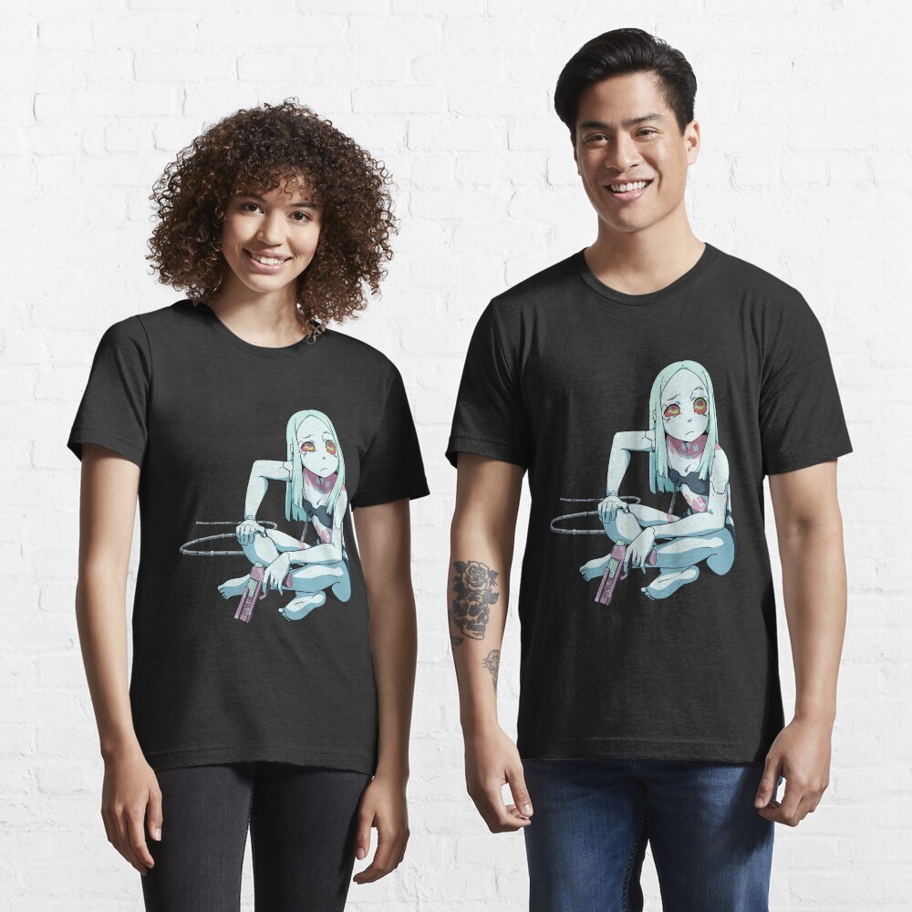 Rebecca - Cyberpunk Anime Girl Unisex AOP Cut & Sew T-shirt