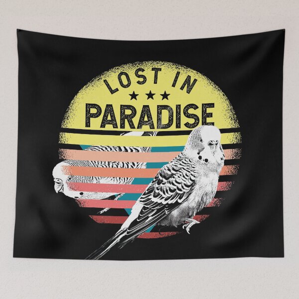 Item preview, Lost in Paradise Budgies designed and sold by Alienphysique.
