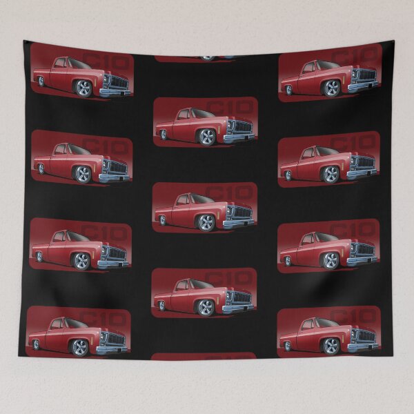 Item preview, 1980 Chevrolet C10 pickup in red designed and sold by candc-retro.
