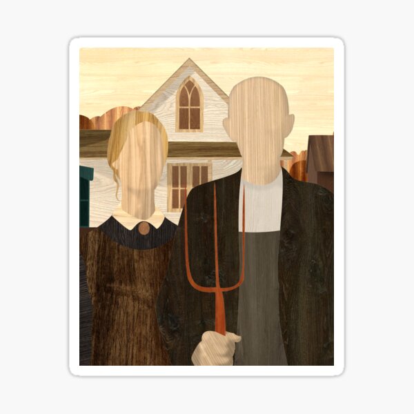 Item preview, American Gothic Marquetry designed and sold by krabbaraban.