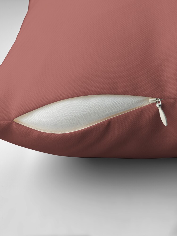 Thumbnail 2 of 4, Pillow, PLAIN SOLID MARSALA - COLOR OF THE YEAR 20154 WARM PINK BROWN DUSKY SHADE designed and sold by ozcushions.