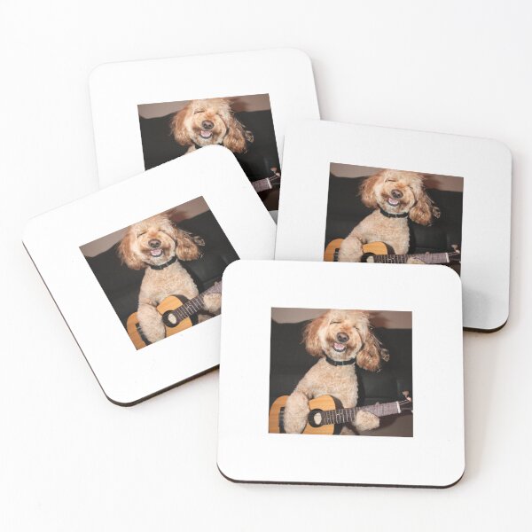 Item preview, A Smiley Cockapoo Playing Guitar designed and sold by theteam98.