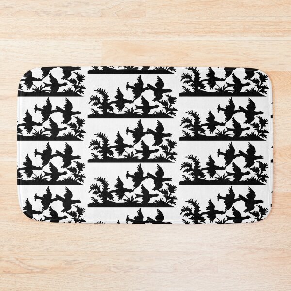 Item preview, Fairytale Germany Capercaillie Forest Hunting Birds Ravens Papercut Silhouette Black designed and sold by G-M-Designs.