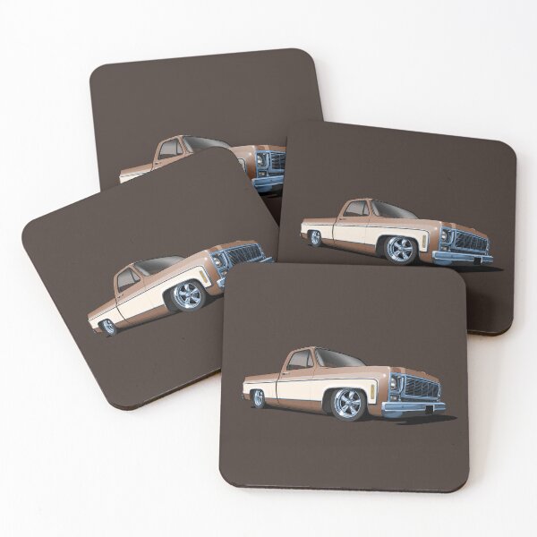 Item preview, 1980 Chevrolet C10 pickup in tan and white designed and sold by candc-retro.