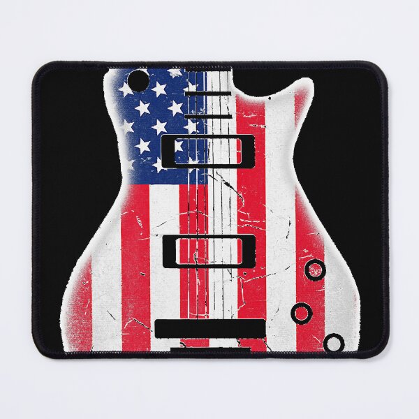 Artikelvorschau, US-amerikanische Flagge Gitarrenmusiker Distressed Guitars Vintage Premium entworfen und verkauft von nadenenicuri.
