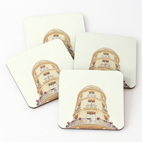Item preview, Beautiful Building in Paris in French Classic Architecture Photography designed and sold by CarolinaReina.