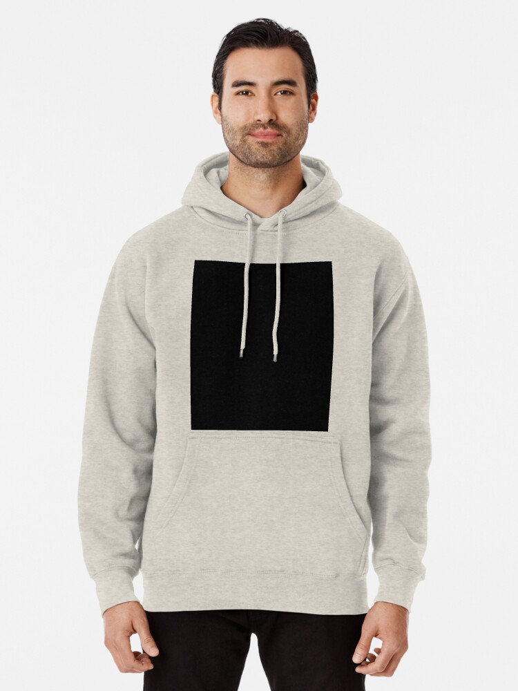 solid black pullover hoodie