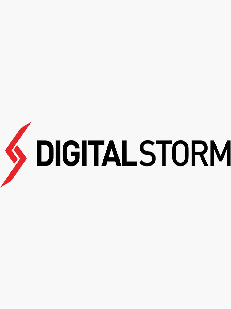 "Digital Storm Logo" Sticker for Sale by FunnyHAMMONS Redbubble