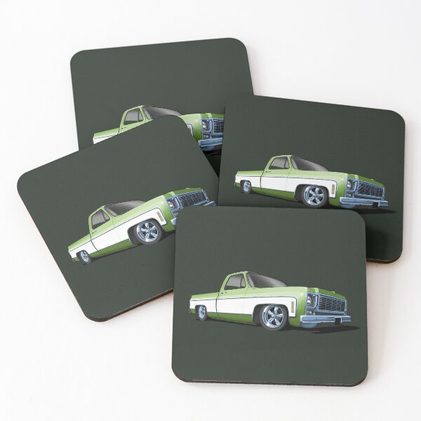 Item preview, 1980 Chevrolet C10 pickup in green and white designed and sold by candc-retro.