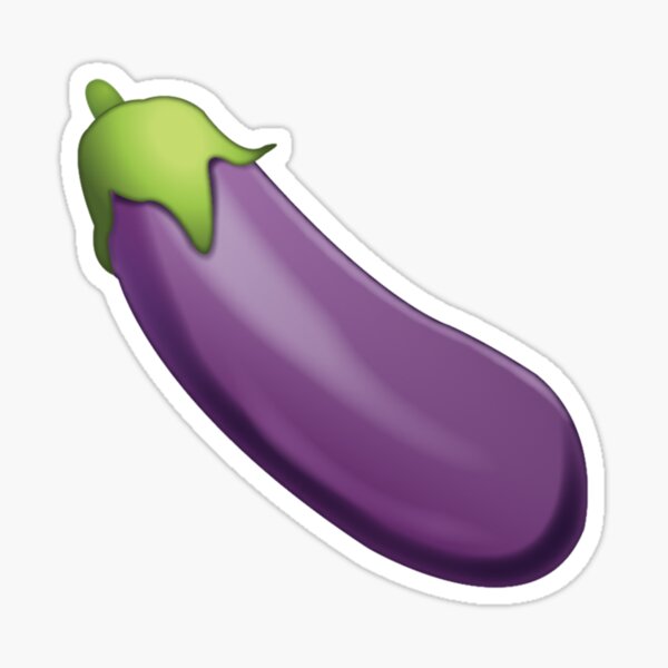 Eggplant Emoji Sticker For Sale By Fraser66420 Redbubble