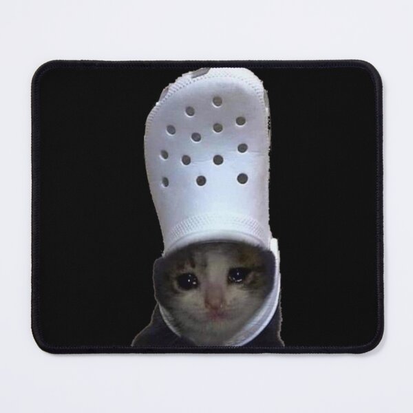 Item preview, Crying Cat Croc Meme  designed and sold by LILIANAYOUNGS.