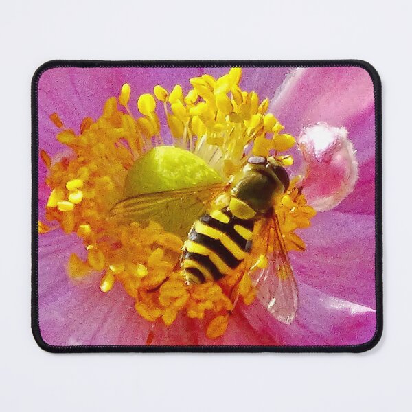 Item preview, “ Pink Anemone & Hoverfly “  designed and sold by Richard Couchman.