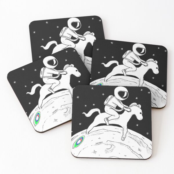 Item preview, Spaceman and horse designed and sold by Beatjuice.