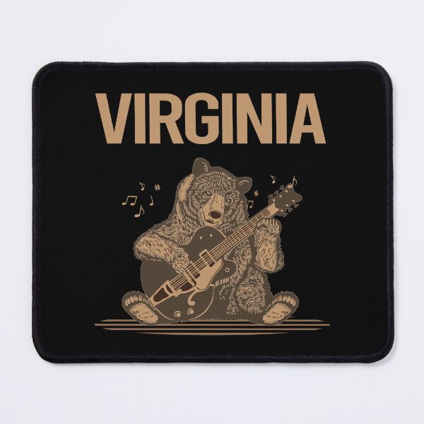 Item preview, Bear With Guitar Virginia designed and sold by BloodMoneyTwit.