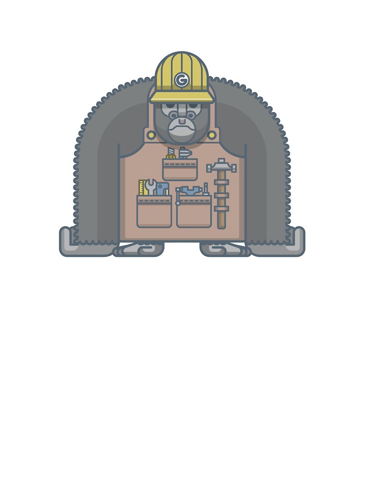 Hard Working Gorilla Baby One Piece For Sale By Fabric8 Redbubble