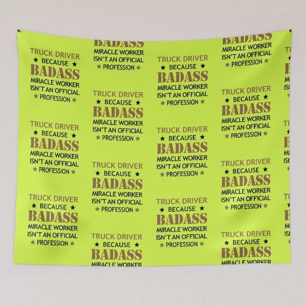 Item preview, Truck Driver Birthday Cool Funny Badass Miracle Worker designed and sold by smily-tees.