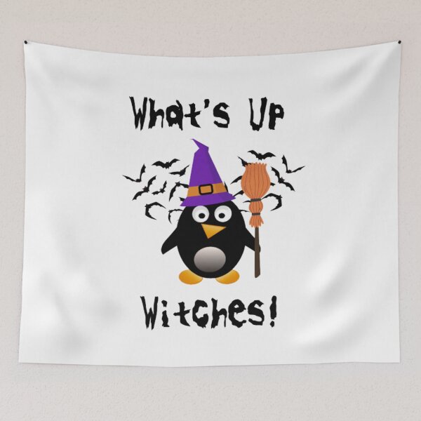 Item preview, Whats Up Witches! - Funny Halloween Pun designed and sold by LMoonDesigns.