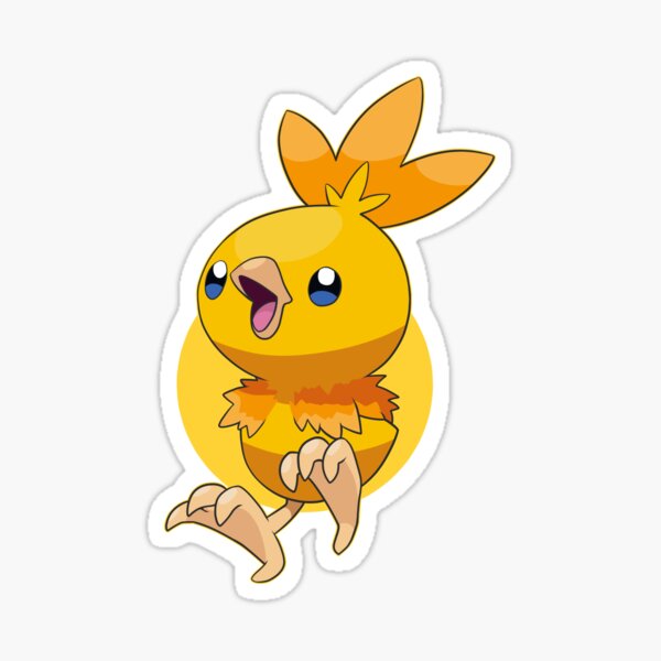 Pegatina Etiqueta Engomada De Torchic Brillante De Pokemon De Prototypicality Redbubble