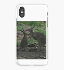 Kangaroos Kissing iPhone Case/Skin