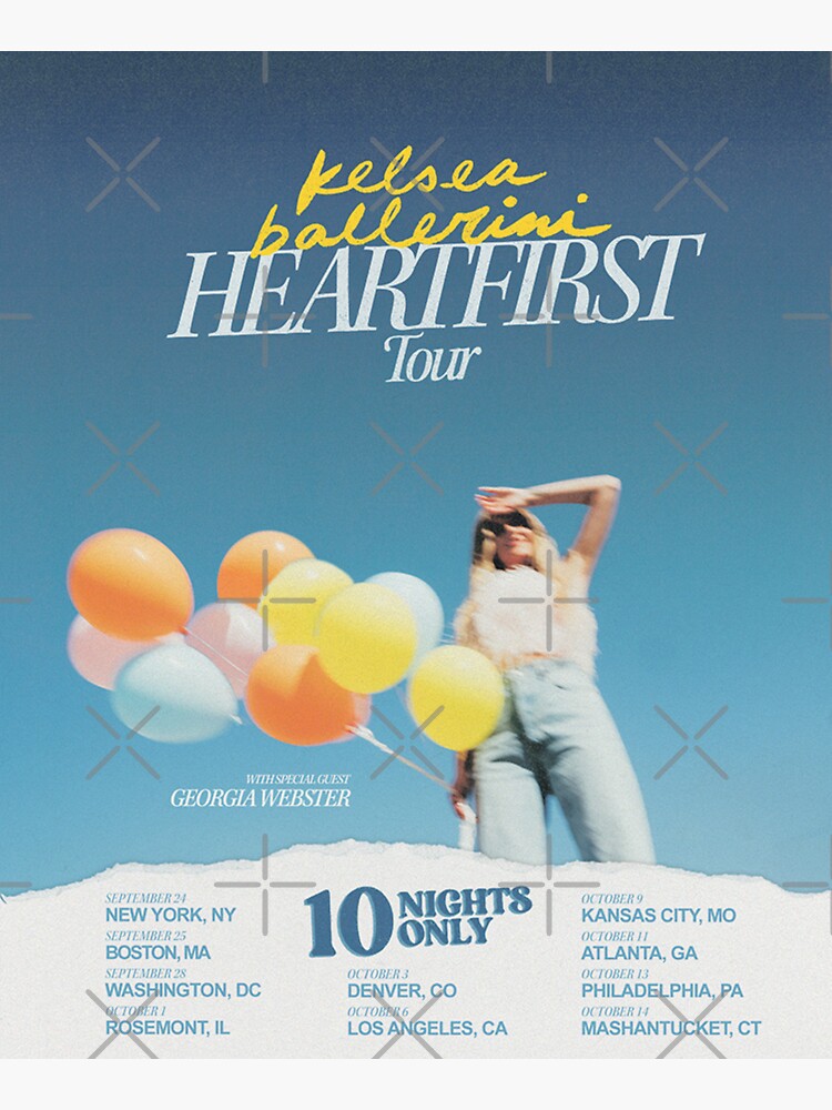 "Kelsea Ballerini Heart First Tour" Sticker for Sale by Azguit | Redbubble