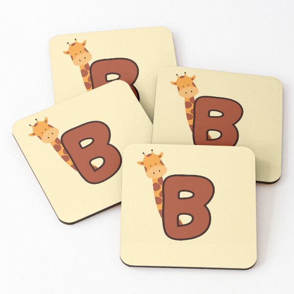Item preview, Giraffe Monogram Letter B designed and sold by Lyssarien.