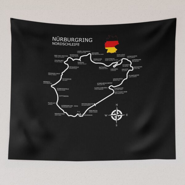Item preview, The nurburgring nordschleife designed and sold by AileenGoss.