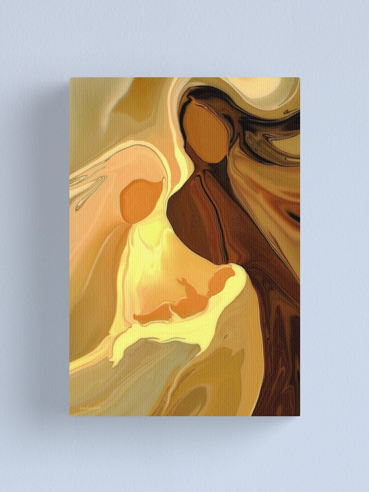 Alternate view of The Saviour is born Canvas Print