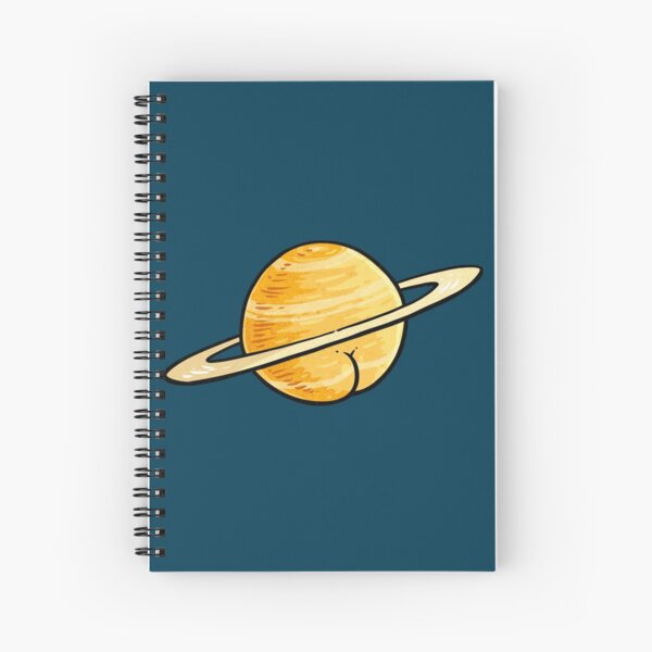 Saturn Butt Spiral Notebook