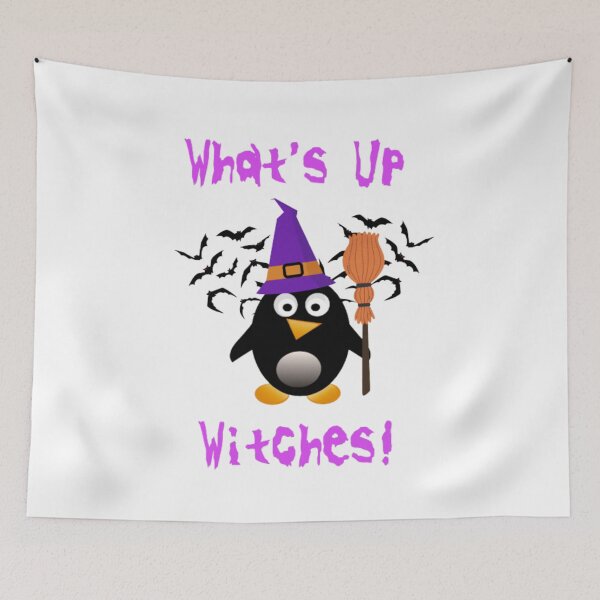 Item preview, Whats Up Witches! - Funny Halloween Pun designed and sold by LMoonDesigns.