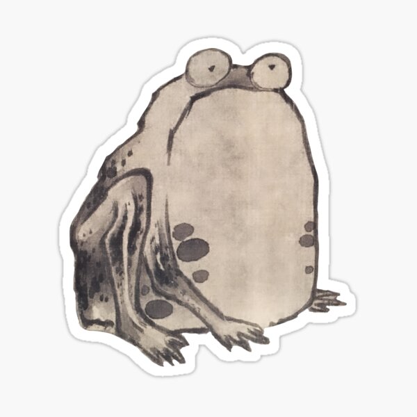 Item preview, Frog from Sai Chu-fu (Vegetables and Insects) Japanese Woodblock art 菜蟲譜 Ito Jakuchu designed and sold by Onodera.