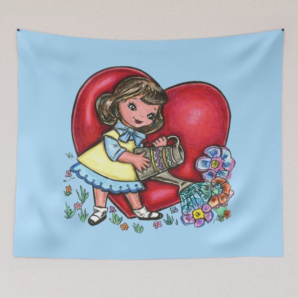 Item preview, Love to Garden Girl - LOL Lots of Love Art designed and sold by creategoodluck.