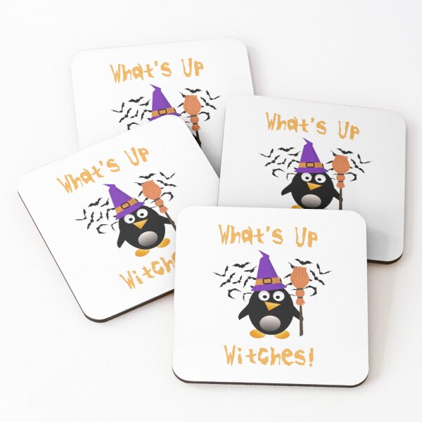 Item preview, Whats Up Witches! - Funny Halloween Pun designed and sold by LMoonDesigns.
