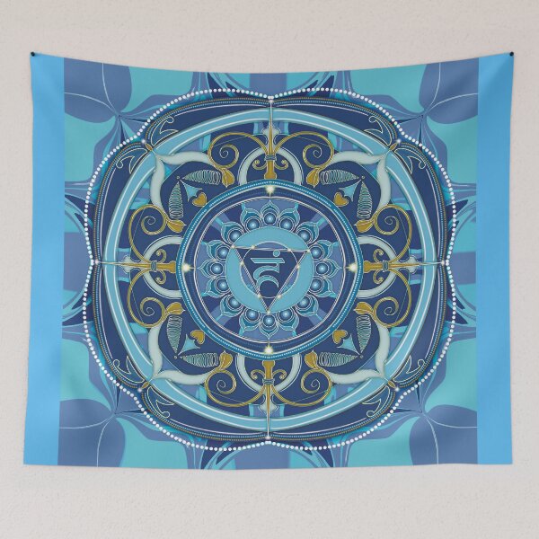 Item preview, Throat Chakra Mandala designed and sold by Lubica69.