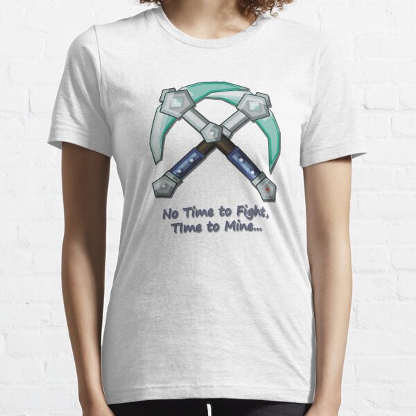 Minecraft Diamond Pickaxe Saying Essential T-Shirt