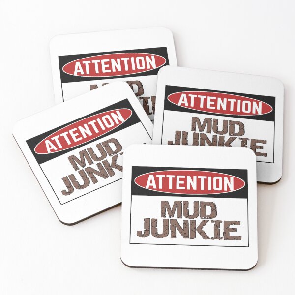Item preview, Mud junkie sticker 4×4 attention mud junkie sticker designed and sold by cizito.