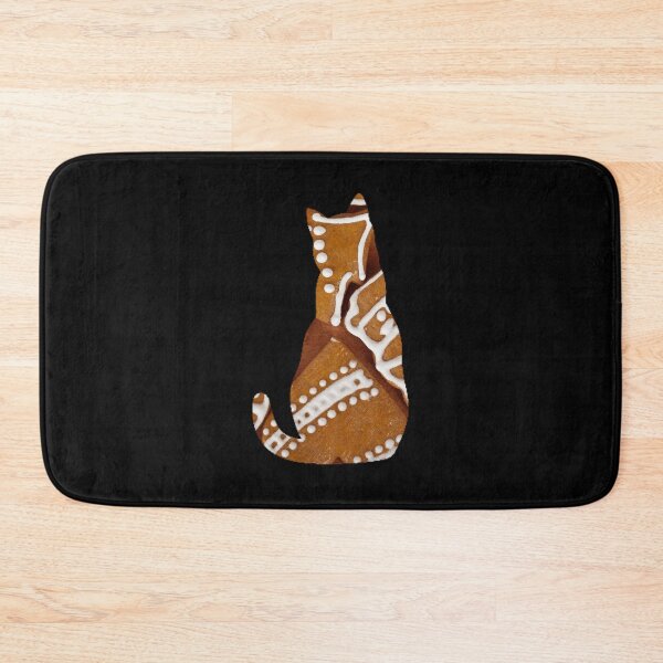 Item preview, Cat in ginger bread, Christmas, Cat silhouette, collage, Willow Days designed and sold by avit1.