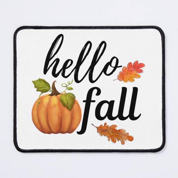 Item preview, Hello Fall - Autumn, Pumpkin, Twig and Leaves designed and sold by MyArt23.