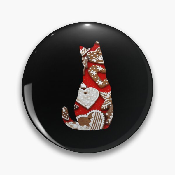 Artikelvorschau, Katze im Lebkuchen, Weihnachten, Katzensilhouette, Collage, Willow Days entworfen und verkauft von avit1.