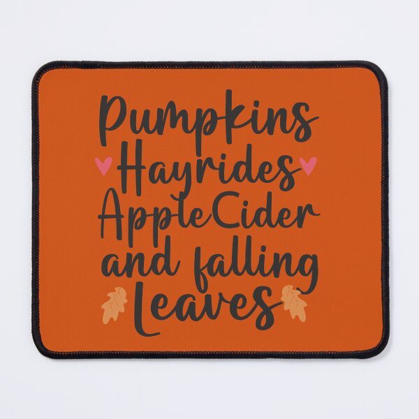 Item preview, Pumpkins Hayrides Apple Cider and Falling Leaves designed and sold by alenaz.