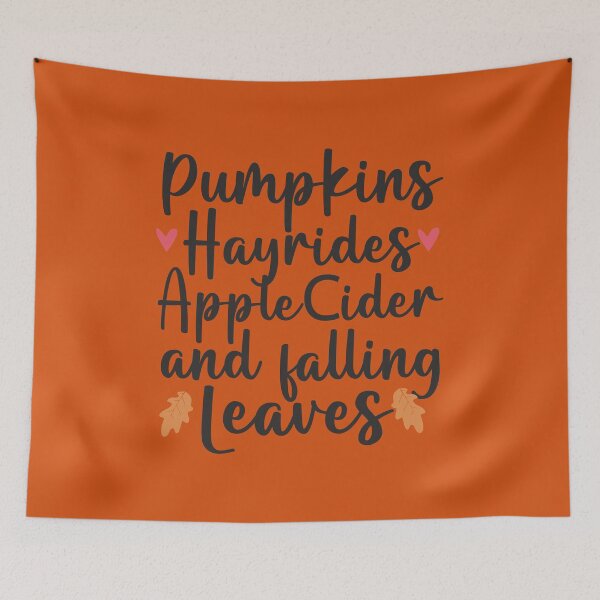 Item preview, Pumpkins Hayrides Apple Cider and Falling Leaves  designed and sold by alenaz.