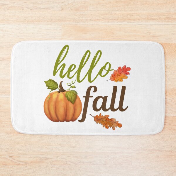 Item preview, Hello Fall - Autumn, Pumpkin, Twig and Leaves designed and sold by MyArt23.