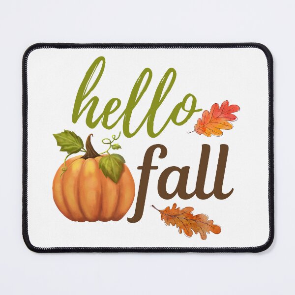 Item preview, Hello Fall - Autumn, Pumpkin, Twig and Leaves designed and sold by MyArt23.