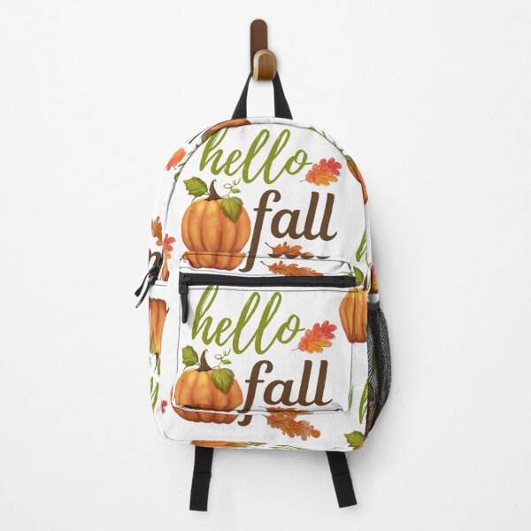 Item preview, Hello Fall - Autumn, Pumpkin, Twig and Leaves designed and sold by MyArt23.