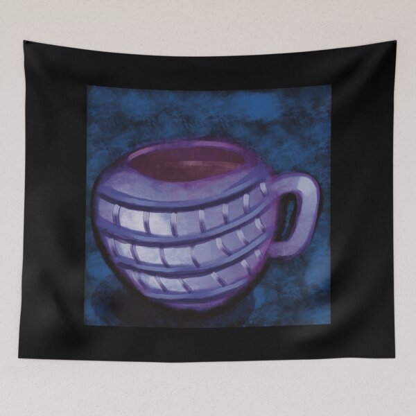 Item preview, Iris Purple Blue Coffee Illustration designed and sold by ZaraRoza.